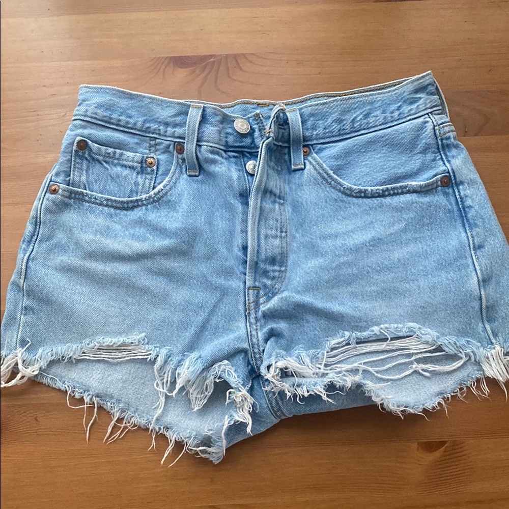 Levi Denim Distressed Women Shorts